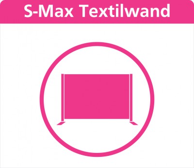 Hier finden Sie Auswahlmöglichkeiten zuSMAX die Textilen Messewände in variablen Größen